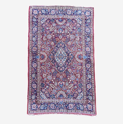 Lot 1213 - A Kashan rug, early 20th century, Central...