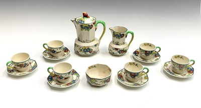 Lot 1015 - A 1930s Royal Doulton 'Cromer' coffee set -...