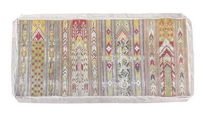 Lot 1216 - An Indian Dhurrie, 19th century, laid to cloth,...