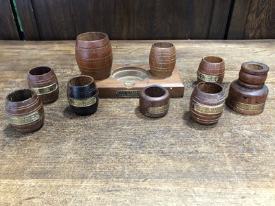 Lot 53 - Various items made of teak from the H.M.S...
