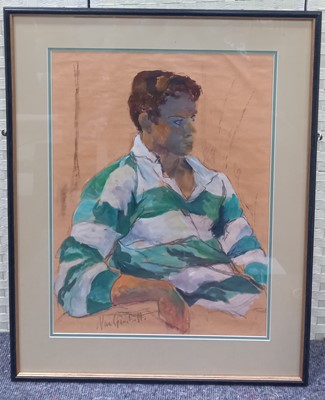 Lot 64 - Nan GOODSELL (XX) The Rugby Shirt Charcoal and...
