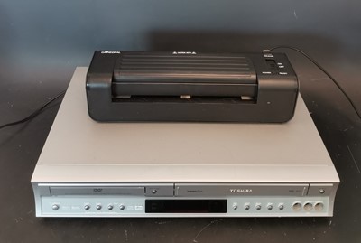 Lot 87 - A Toshiba DVD and VHS recorder and player, and...