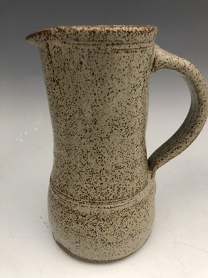 Lot 43 - A studio pottery jug, a matched pair of studio...