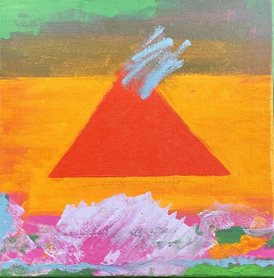 Lot 139 - Anthony BENJAMIN (1931-2002) Red Triangle Oil...