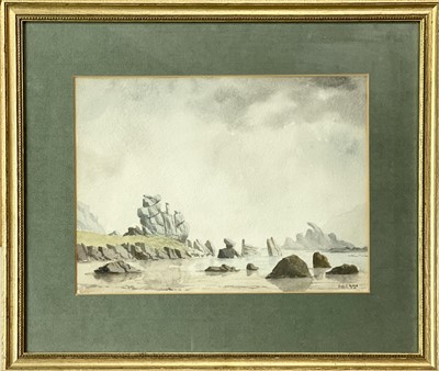 Lot 194 - Hugh E. RIDGE (1899-1976) Cornish Coast...