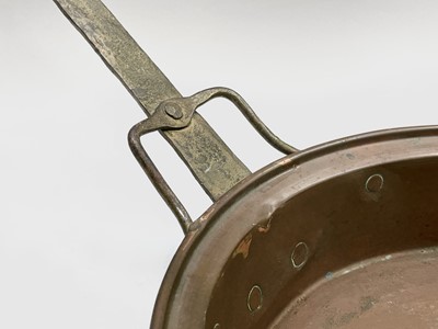 Lot 119 - A set of five French copper saucepans, mid...