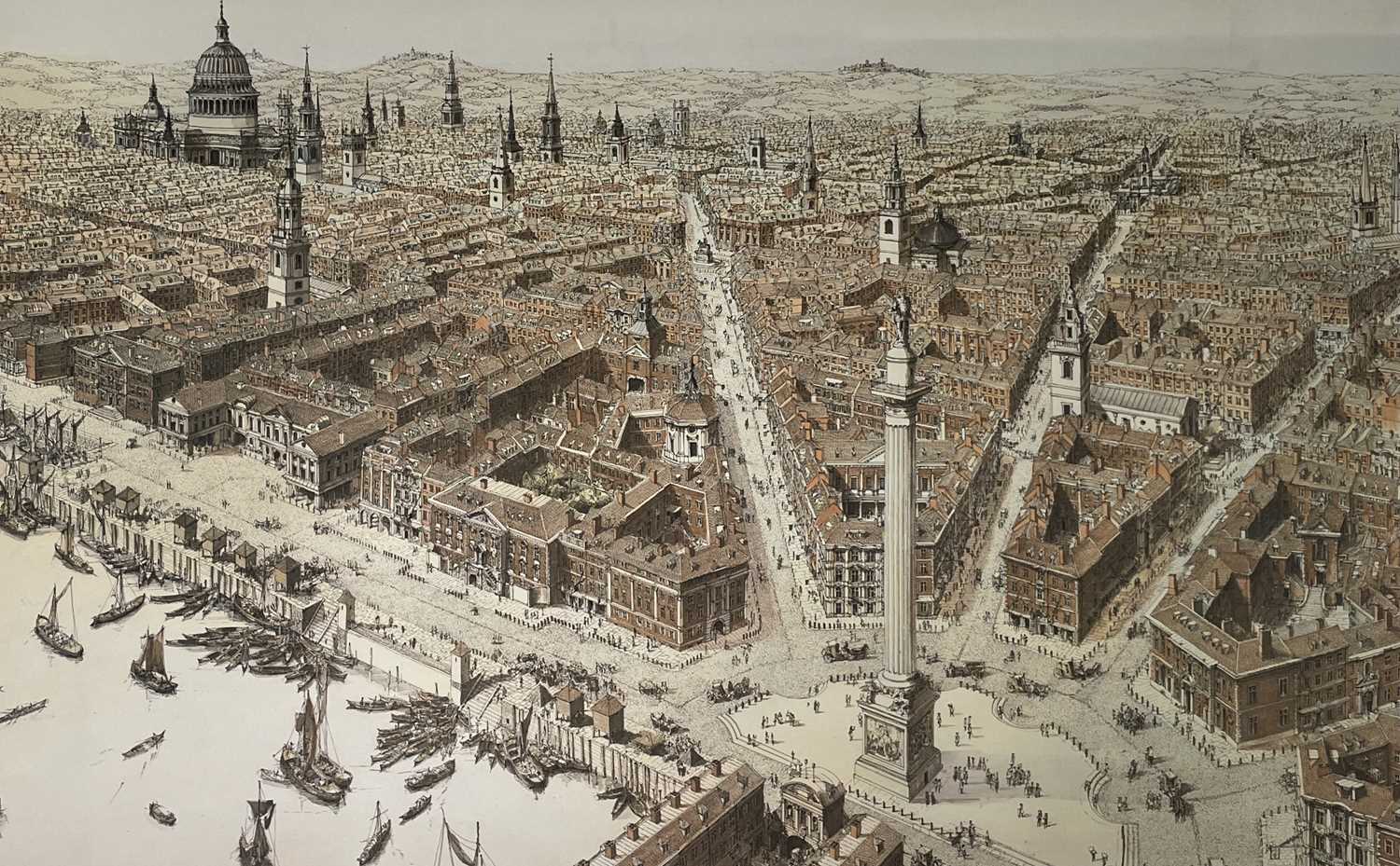 Lot 1121 - Paul DRAPER (1947) Wren's London Etching in