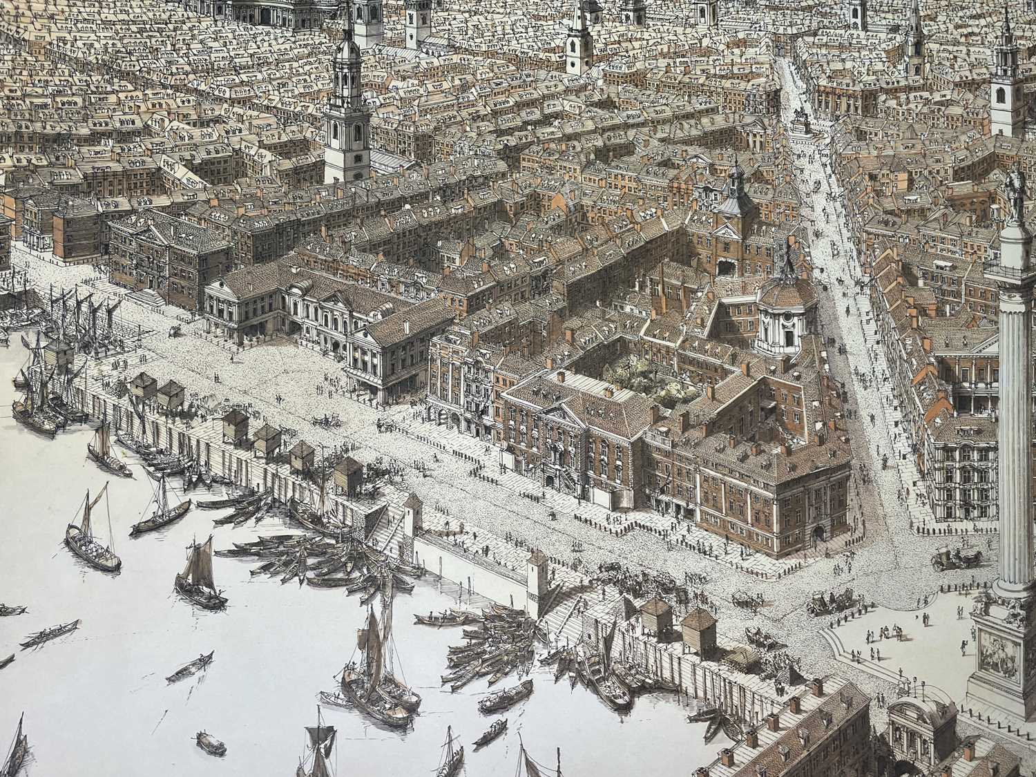 Lot 1121 - Paul DRAPER (1947) Wren's London Etching in