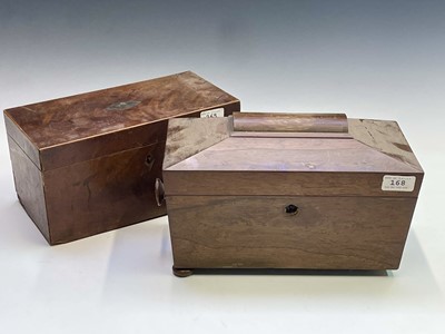 Lot 133 - A William IV rosewood tea caddy, of...