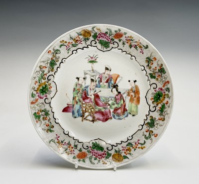 Lot 105 - A Chinese Canton famille rose porcelain...