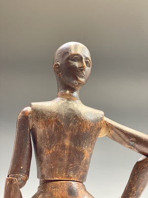 Lot 91 - A 19th century artist's lay figure, probably...
