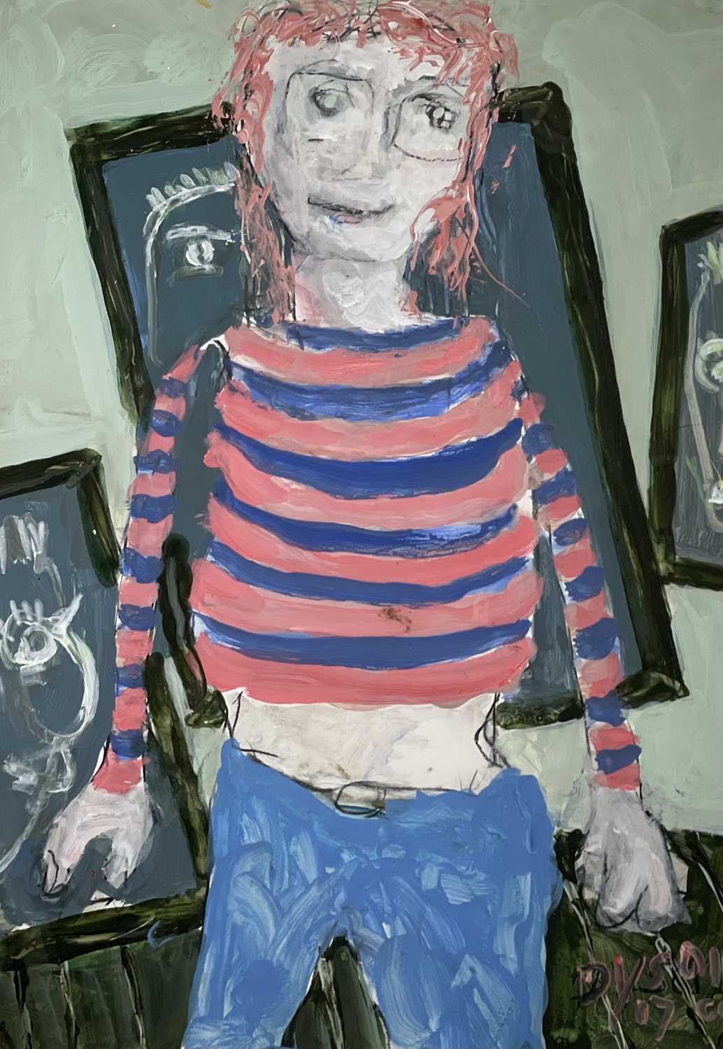 Lot 182 - Julian DYSON (1936-2003) Betty Acrylic Signed...