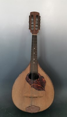 Lot 25 - An early 20th century bowl back mandolin with...