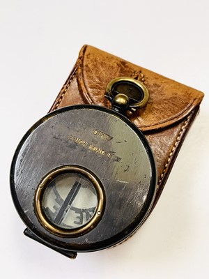 Lot 419 - A 19th brass marching compass, 'The Skeleton',...