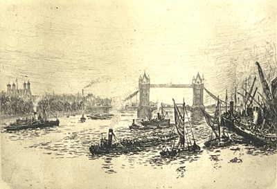 Lot 1225 - James GRANT Two London etchings