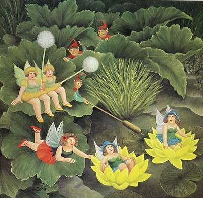 Lot 1113 - Beryl COOK (1926-2008) Fairies in the Garden...