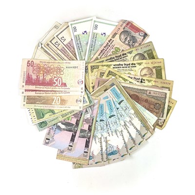 Lot 13 - World Bank Notes - Australia, India, Oman,...
