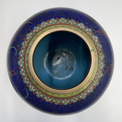 Lot 156 - A Chinese cloisonne ginger jar and cover,...
