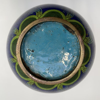 Lot 156 - A Chinese cloisonne ginger jar and cover,...