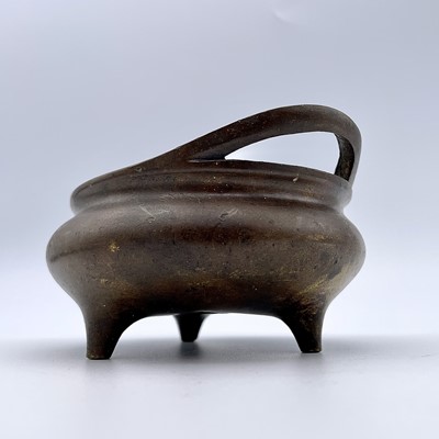 Lot 52 - A Chinese bronze censer, 19th century, Xuande...