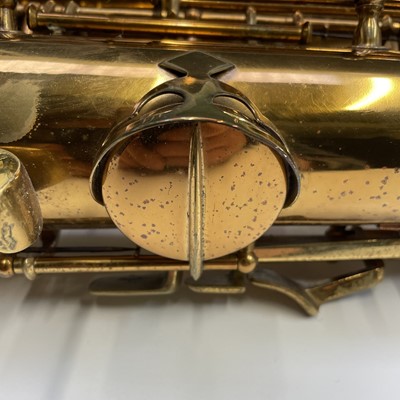 Lot 458 - A gilt lacquered tenor saxophone, by C.G.Conn,...