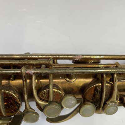 Lot 458 - A gilt lacquered tenor saxophone, by C.G.Conn,...
