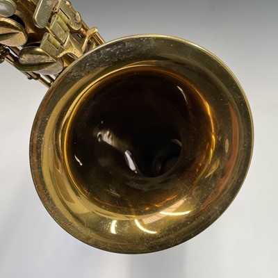 Lot 458 - A gilt lacquered tenor saxophone, by C.G.Conn,...