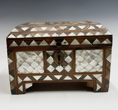 Lot 1007 - A Turkish Ottoman mother of pearl inlaid...