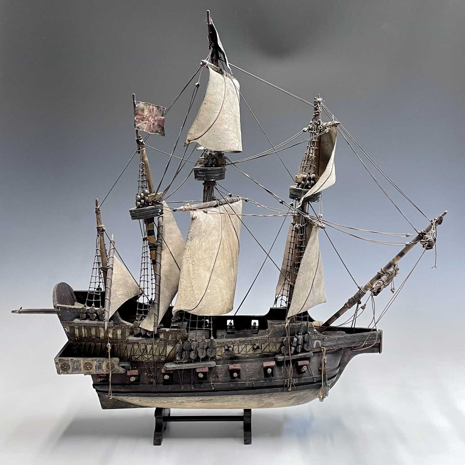 Lot 349 - A 20th century painted model of a