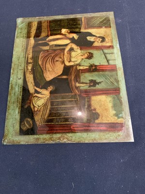 Lot 158 - An early 19th century reverse coloured print...