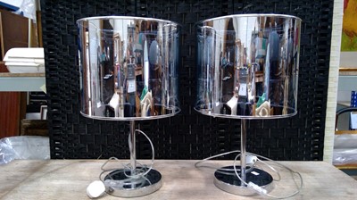 Lot 24 - A pair of stylish contemporary table lamps,...