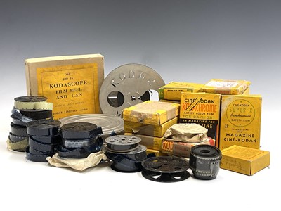 Lot 232 - A quantity of 16mm Kodak and other cine reels,...