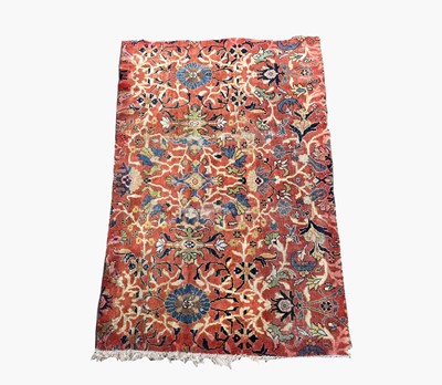 Lot 1222 - A Mahal carpet fragment, West Persia, circa...