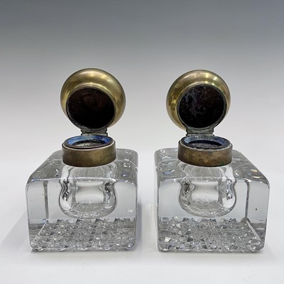 Lot 155 - A pair of early 20th century brass mounted...