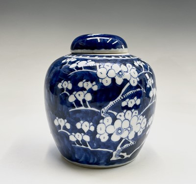 Lot 168 - A Chinese porcelain blue and white ginger jar,...