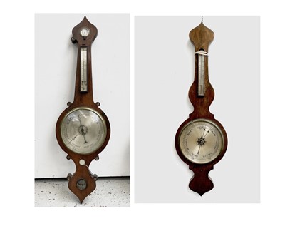 Lot 2912 - A Victorian rosewood onion top barometer, by...