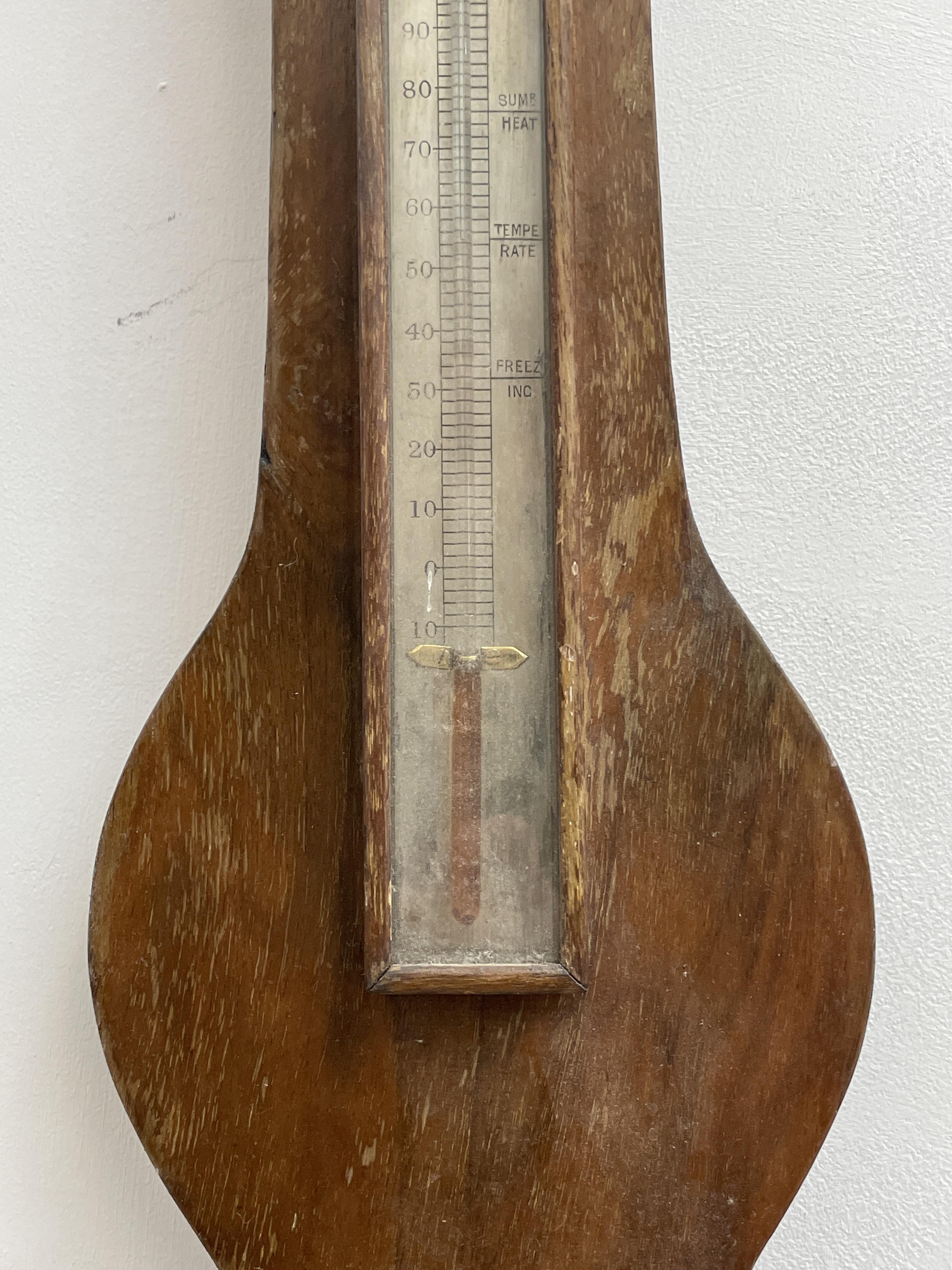 Lot 2912 - A Victorian rosewood onion top barometer,