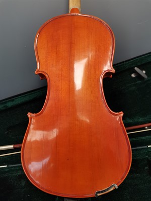 Lot 19 - A Stentor Student I 1/4 size violin with bow,...