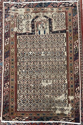 Lot 1230 - A Shirvan prayer rug, South Caucusus, circa...