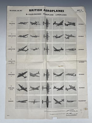Lot 214 - Six original WWII posters prepared by the...
