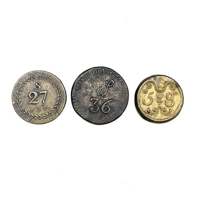 Lot 136 - Great Britain Georgian Era Coin Weights x 2....