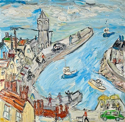 Lot 300 - Sean HAYDEN (1979) Porthleven Oil on canvas...