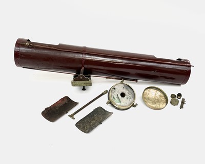 Lot 200 - A reflecting 8.5" telescope, with red painted...