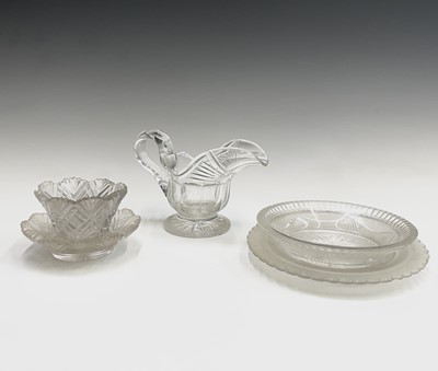 Lot 947 - A 19th century cut glass water jug with...