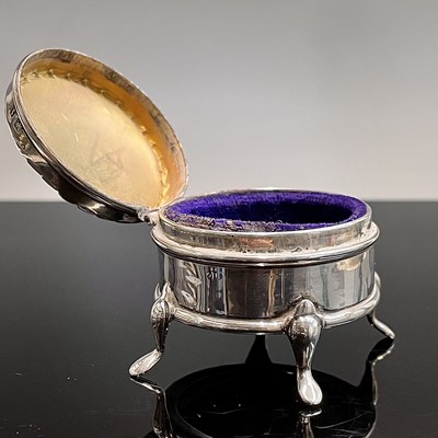 Lot 88 - A late Victorian plain silver oval box with...