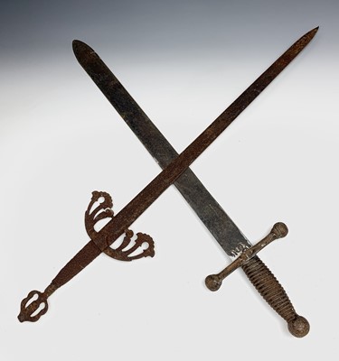 Lot 263 - A reproduction Medieval style sword with...