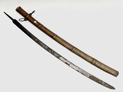 Lot 1033 - An Indo-Persian steel sword, 19th century,...