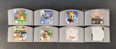 Lot 37 - Eight Nintendo 64 games, ripped labels are...