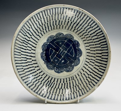 Lot 232 - A Chinese provincial shallow bowl, early 19th...