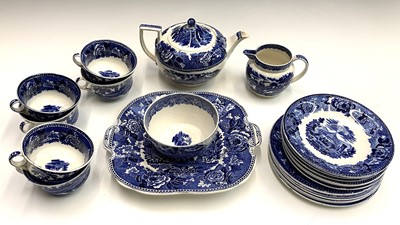 Lot 1016 - An early 20th century Wedgwood blue and white...